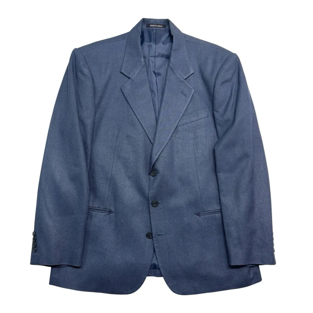 Panhandle Slim 44R Blue Western Blazer Jacket 100% Silk Sport‎ Suit Coat Cowboy
